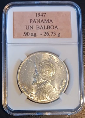 1947 Panama Un Balboa .. Beautiful Luster .. Lot # 476 - Image 1 of 4