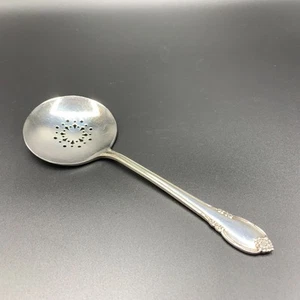 Vtg Remembrance Silverplate Round Pierced Slotted Serving Spoon 1847 Rogers Bros - Picture 1 of 10