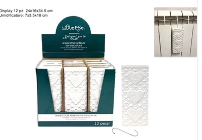 DUE ESSE UMIDIFICATORE DA TERMOSIFONE CERAMICA Calorifero EVAPORATORE AMBIENTE CON GANCIO