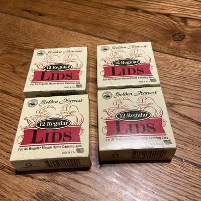 Tarros de albañil bucal regular cosecha dorada 4 cajas en total 48 Foto 1 de 4