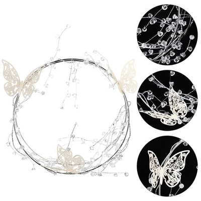 1 set di ferro da forno di strass per la cottura della torta di decors (argento) - Immagine 1 di 4