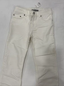 Bonpoint Regular Boy/girl Ivory/white Jeans 8A Msrp $175 - Picture 1 of 8