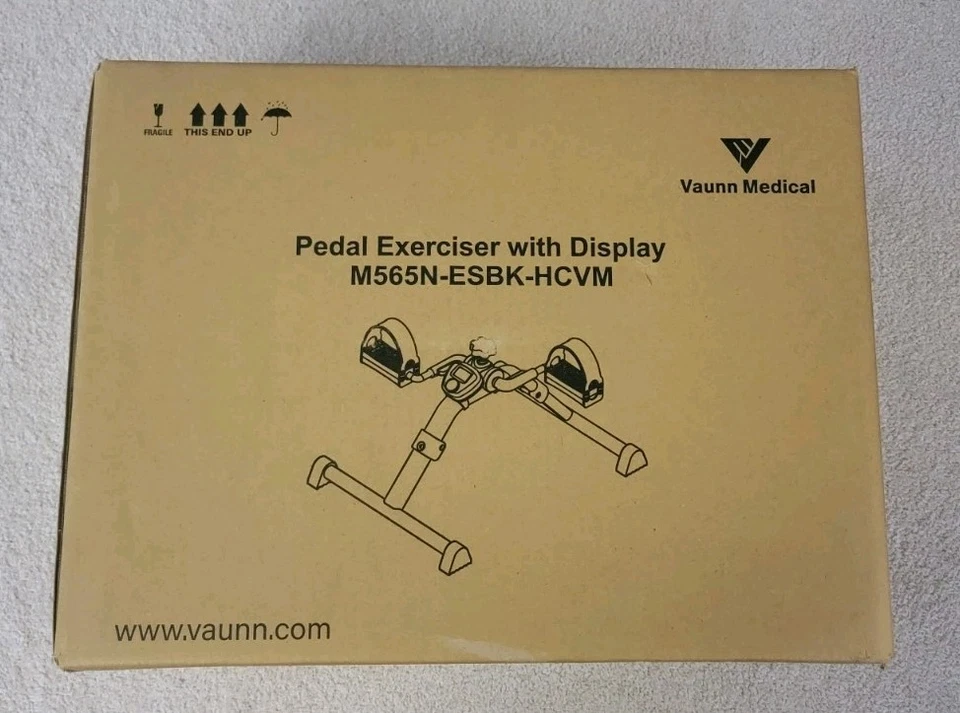 Vaunn Medical Folding Pedal Exerciser with Electronic Display for Legs and Arms - Image 1 of 1