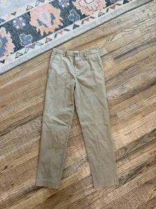 CLASS CLUB Gold Label Sz 18 Boys 100% Cotton Khaki Flat Front Dress Pants - Picture 1 of 4