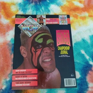 World Championship Wrestling WCW Magazine July 1993 Vader Poster Vintage - Picture 1 of 24
