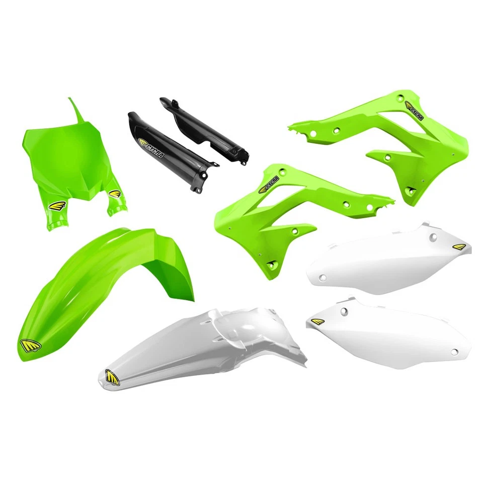 Kit completo de plástico Cycra Powerflow verde/blanco para KAWASAKI KX450F 2013-2015 Foto 1 de 1