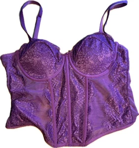 Sexy Corsé de Encaje Rue 21 Púrpura Talla S Nuevo Sin Etiquetas  - Imagen 1 de 4