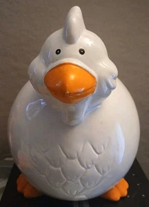 Vintage Fat Chubby Chicken Piggy Bank Ceramic Chicken Lovers - Picture 1 of 12