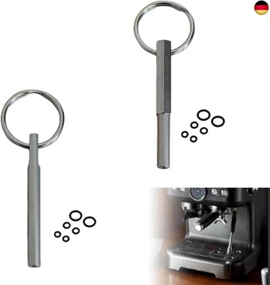 Yuiturt 2 ovale Schraubendreher für Nespresso, Jura, Krups, AEG - Edelstahl -