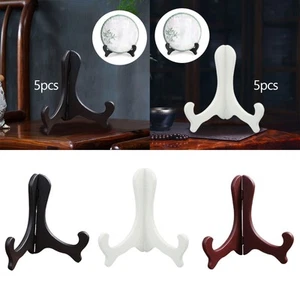 5x Puerh Tea Cake Display Stands Home Decoration Table Plastic Plate Holders - Picture 1 of 18
