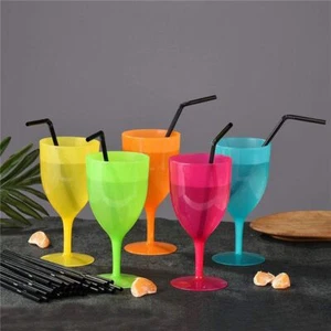 Drinking Straws Lots Disposable Plastic Straw Plastic Party Decor Straight - Picture 1 of 10