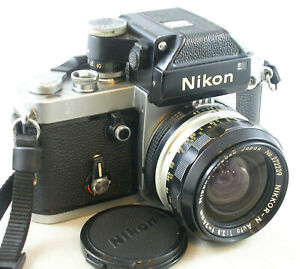 NIKON F2 35mm Film Camera w/NIKKOR AI 1:2.8 f=24mm Wide Angle Lens