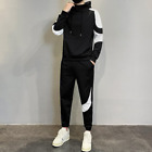 Men's Winter Warm Fashion 2023 Sweatshirt Set - Jogger Tracksuit With Solid Stan