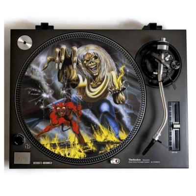 IRON MAIDEN Turntable Slipmat for Vinyl Records 12" DJ Slip Mat heavy metal