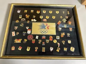 1984 OLYMPIC Enamel Pin Collection with Extras LIMITED EDITION SPONSOR SET - Picture 1 of 9