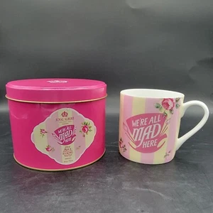Royal Albert England x Disney Alice Looking Glass We're All Mad Here Mug Cup Tin - Picture 1 of 8