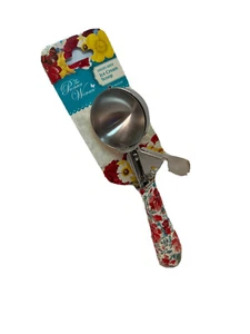 The Pioneer Woman Gorgeous Garden Stainless Steel Trigger Ice Cream Scoop - Picture 1 of 6