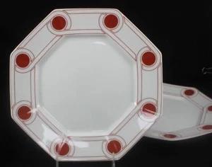 Juego de dos platos de terracota Fitz and Floyd Le Continentale - Imagen 1 de 4