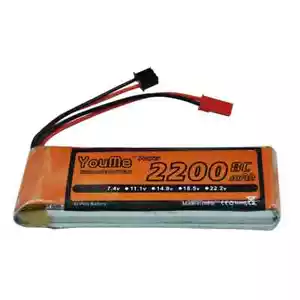 YouMe RC Battery 2200mah JST 7.4V 8C - Picture 1 of 3