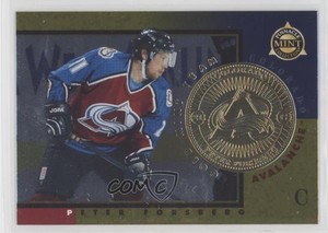 1997-98 Pinnacle Mint Collection Gold Mint Team Peter Forsberg #3 HOF