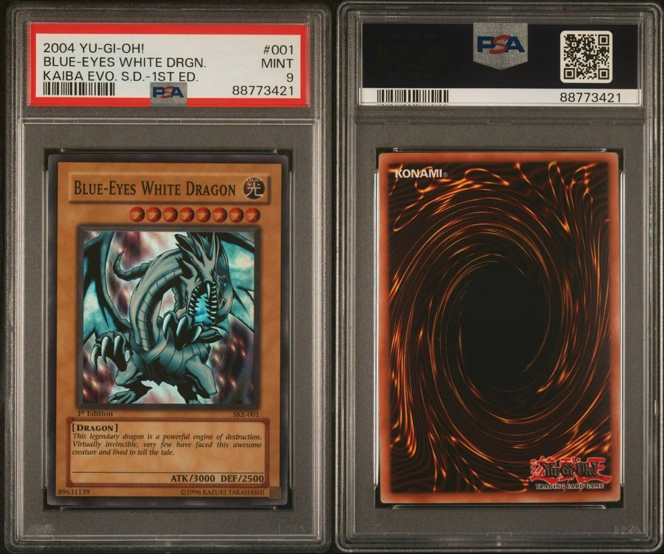 Blue Eyes White Dragon SKE-001 - PSA 9 - Starter Deck - Pokemon Card - Image 1 of 1