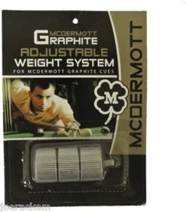 New McDermott Graphite Weight Bolt System - For Element Cue Series - Cue Weights - Picture 1 of 3