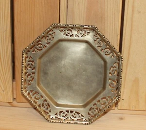 Antike versilberte EPNS verzierte Butterdose Untersetzer - Bild 1 von 6