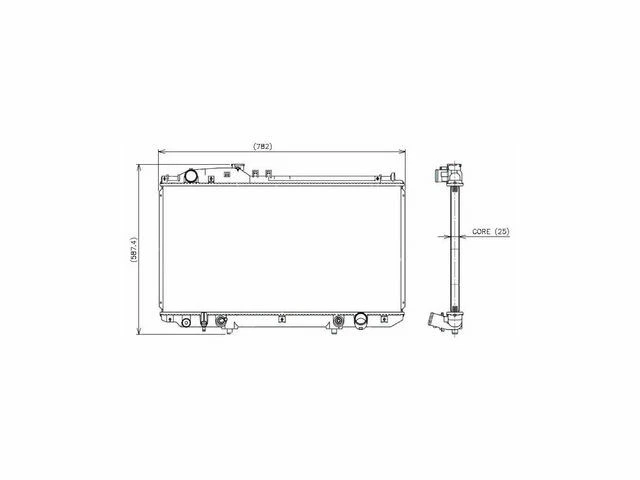 Denso 88FG28W Radiator Fits 2002-2010 Lexus SC430 Radiator Foto 1 de 1