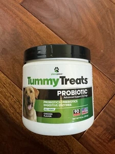 PlanoPaws Tummy Treats Probiotic Chews For Dogs Chicken Flavor 90 Ct 08/2025