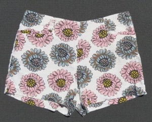 Ann Taylor LOFT elfenbein Blumendruck Stretch Leinen Viskose 3,5" Shorts US S 4 6 EUC - Bild 1 von 3