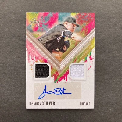 Jonathan Stiever 2021 Diamond Kings Dual Jersey Patch Auto RC #DKMS-JS Two Color - Image 1 of 2