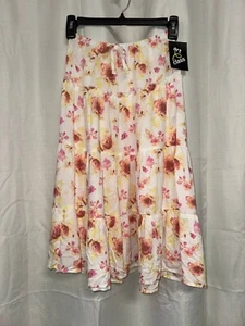 Brand New with Tags Art Class Girls' Skirt - Cream Floral, Size Small 6/7. - Picture 1 of 2