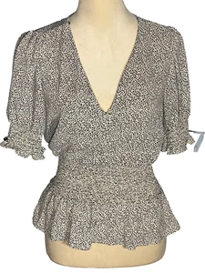 Sienna Sky Bohemian Gr. M Kurzarm Bluse mit Gummibund - Bild 1 von 6
