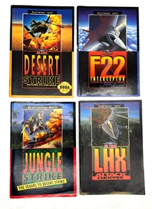 Electronic Arts Manuals (SEGA Genesis) Set of 4 Desert Strike F22 LHX Jungle - Picture 1 of 2