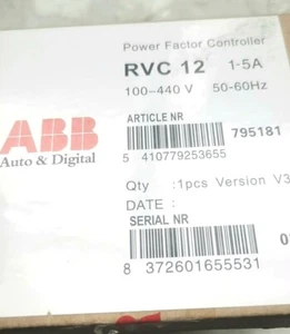 1PC New ABB RVC-12/1-5A Power Factor Controller RVC 12 1-5A - Picture 1 of 4