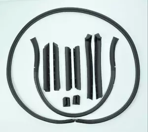 1968-1975 Corvette C3 Soft-Top Convertible Complete Roof Rail Weatherstrip Seals - Picture 1 of 1