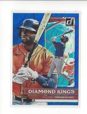 2022 Donruss Holo Blue #11 Yordan Alvarez DK (Diamond Kings) Astros