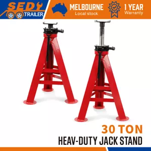30 Ton Jack Stand Trolley Car Adjustable Truck Lift Hoist Heavy Duty Suv Steel - Picture 1 of 7