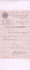 ARMY & NAVY CO-OP. SOCIETY, LIMITED.Logo Victoria St, SW1 1919 Invoice Ref 48161
