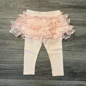 Baby Gap Baby Girls Pink Tutu Cotton Pull-On Leggings size 18-24M Tulle Girly - Picture 1 of 6