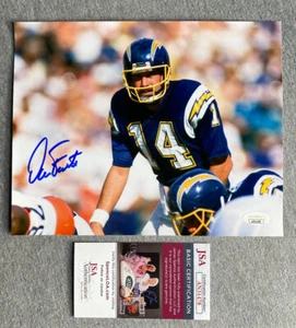 SAN DIEGO CHARGERS- DAN FOUTS AUTOGRAPH 8x10 ACTION PHOTO JSA AN31478 - Picture 1 of 1