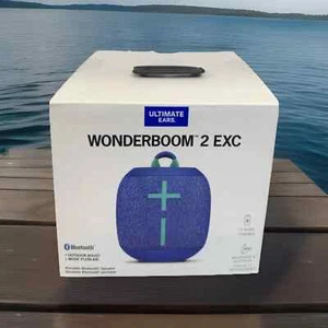ULTIMATE EARS WONDERBOOM 2 EXC Portable Wireless Bluetooth Speaker - Blue - NEW - Picture 1 of 3