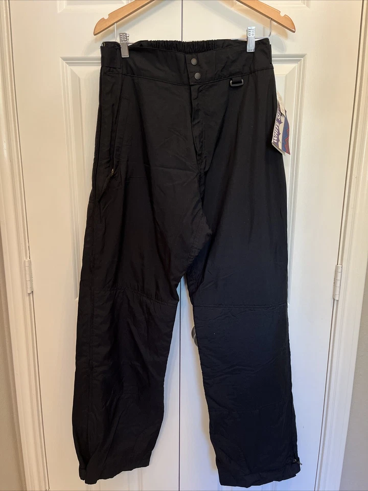 NWT VTG 1980s White Sierra Men’s L Ballistic Ski Snow Snowboard Pants Zip Sides - Image 1 of 4