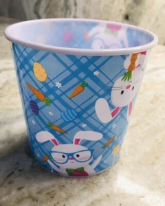 Easter Eggs Bunnies Carrot Plastic Small Bucket 30oz/887ml - Picture 1 of 6
