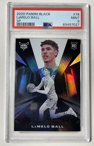 LaMelo Ball 2020-21 Panini Black Rookie RC /99 Short Print SP PSA 9 - Picture 1 of 5