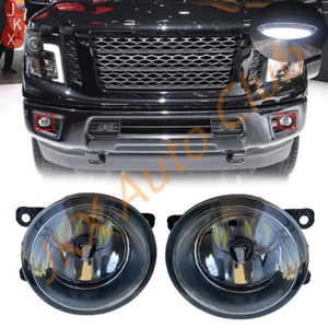 Pair LED Bumper Fog Lights Lamps Fit For Nissan Titan XD 2016-2019 Replacement - Bild 1 von 10