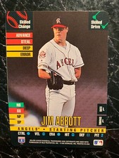 Jim Abbott 1995 DONRUSS TOP OF THE ORDER California Angels ODD BALL