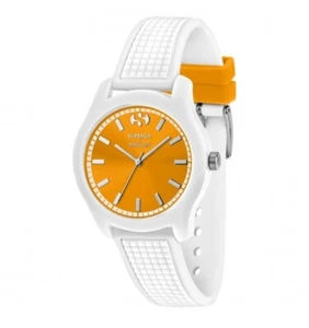 Orologio MORELLATOxSUPERGA ref.R0151174004 Donna gomma bianco solo tempo arancio - Foto 1 di 1