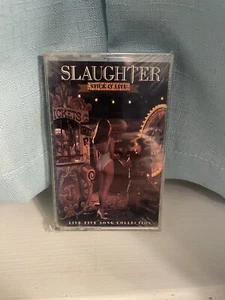 Slaughter - Stick It Live-Live Five Song Collection SEALED Cassette - Picture 1 of 1