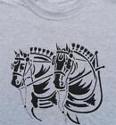 Draft Horse Art Tee shirt Belgian Percheron Shire